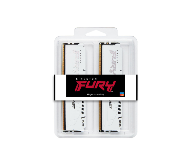 Kingston FURY 32GB (2x16GB) 5200MHz CL40 Beast White XMP - 1138975 - zdjęcie 3